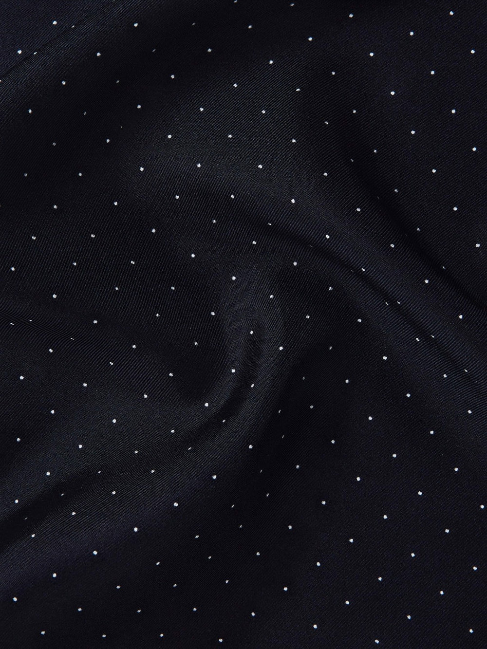 Polka Dot Silk Pocket Square Navy | Men