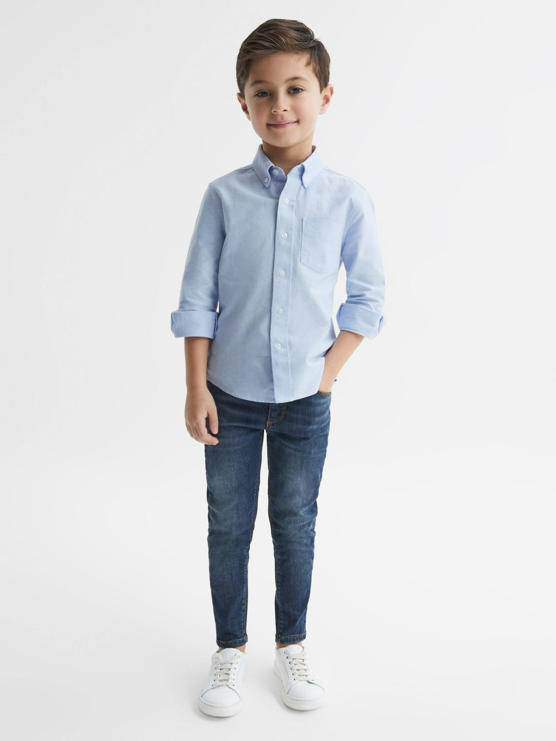 4-9 yrs Button Down Oxford Shirt Soft Blue | Children & Baby