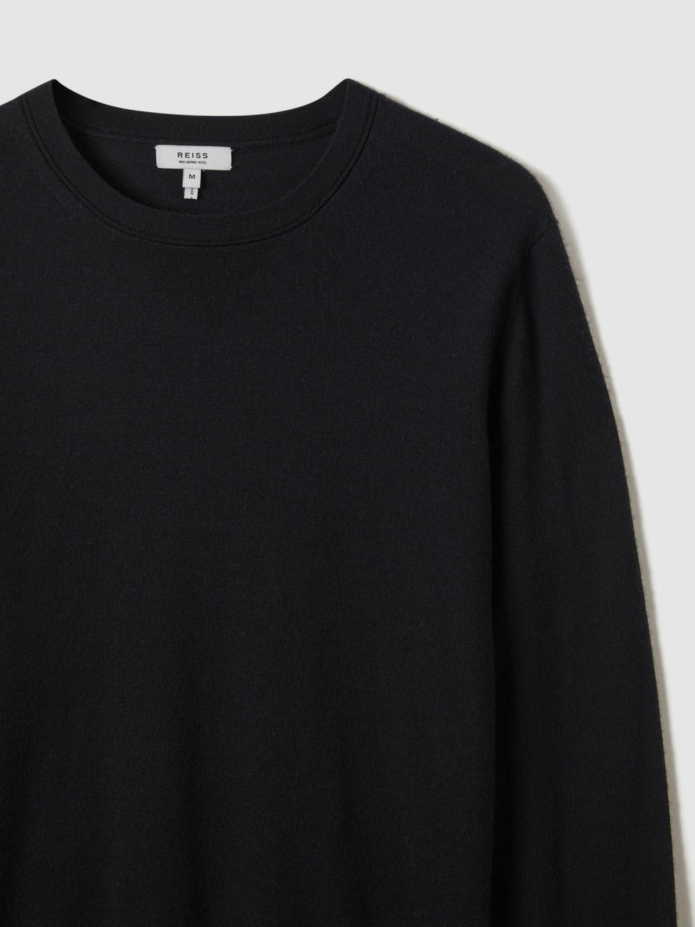 Merino Wool Crew Neck Jumper Navy | Men