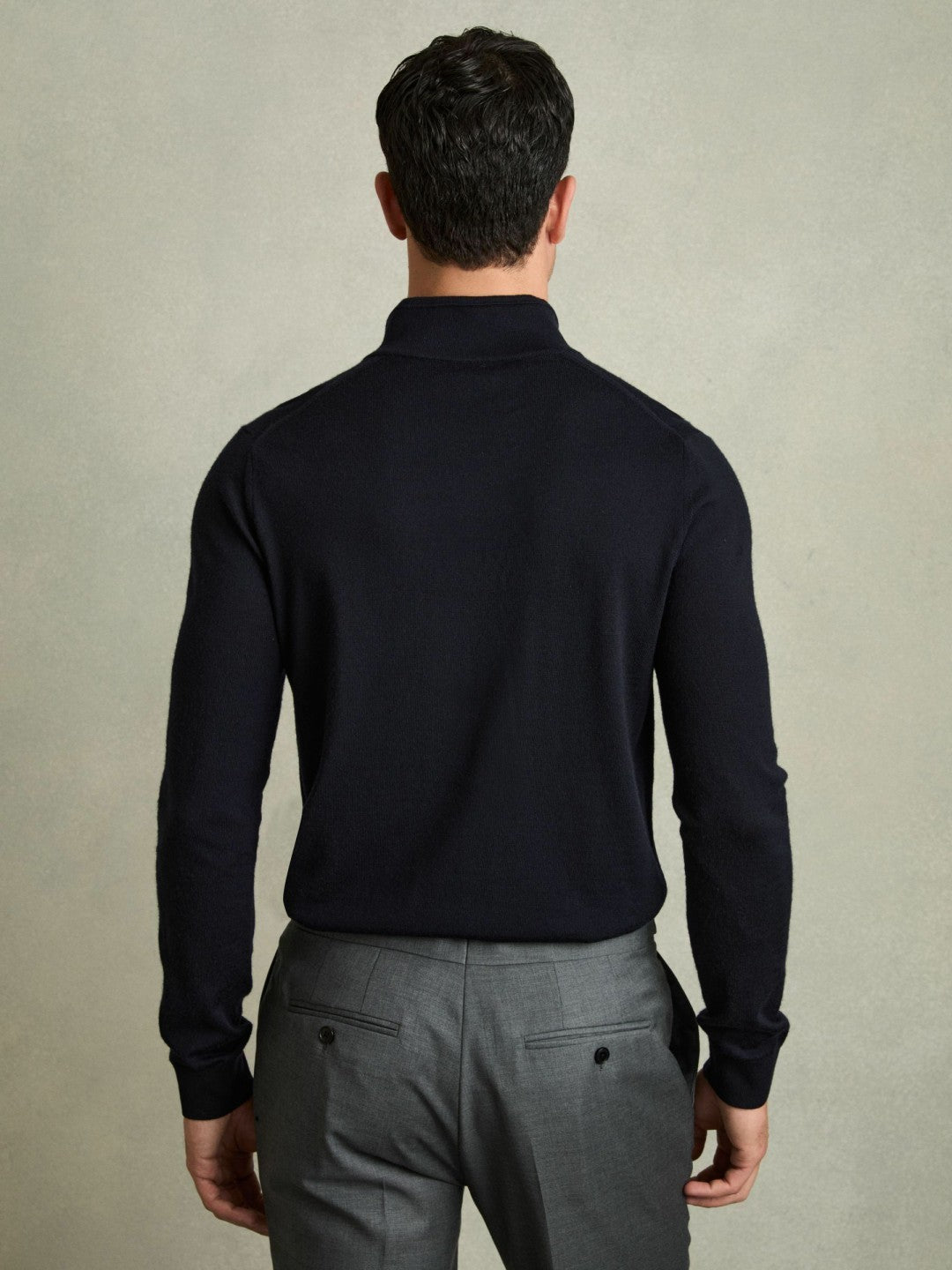 Merino Wool Half-Zip Jumper  | Men