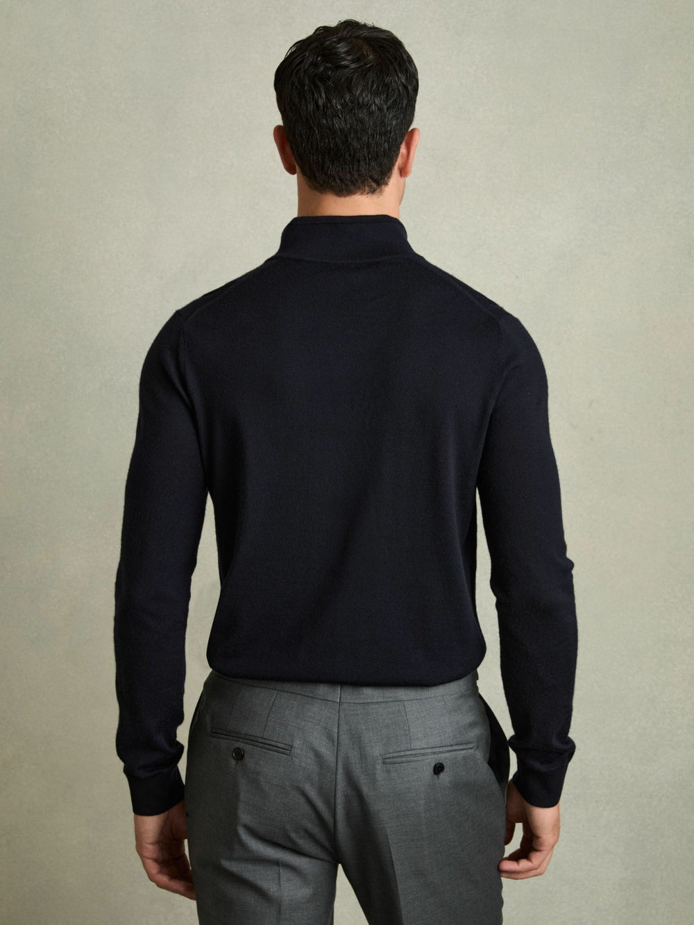 Merino Wool Half-Zip Jumper  | Men