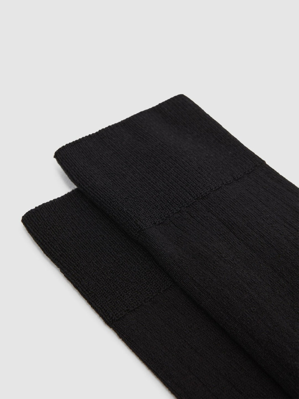 Ribbed Socks Black | Men
