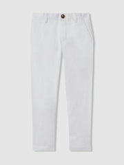 3-9 yrs Slim Fit Casual Chinos White | Children & Baby