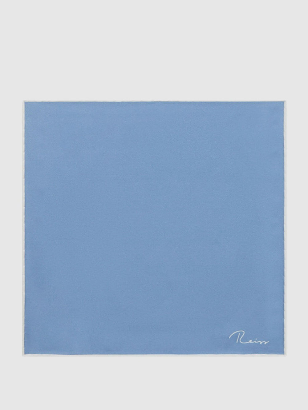 Plain Silk Pocket Square Airforce Blue | Men