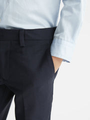 4-9 yrs Wool-Blend Suit Trousers Navy | Children & Baby