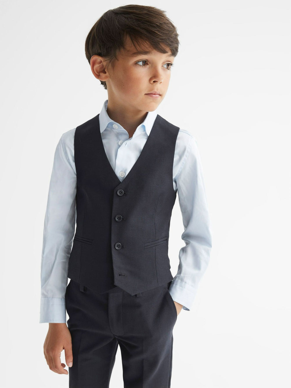 4-9 yrs Modern Fit Waistcoat Navy | Children & Baby