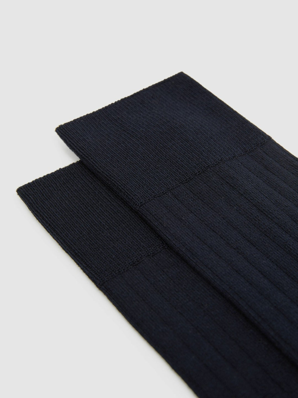 Ribbed Socks Navy | Men