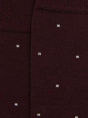 Polka Dot Socks Bordeaux | Men