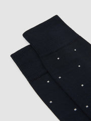 Polka Dot Socks Navy | Men