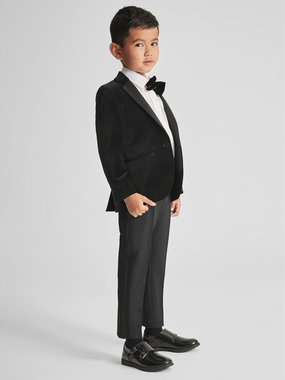 4-9 yrs Single Breasted Velvet Blazer Black | Children & Baby