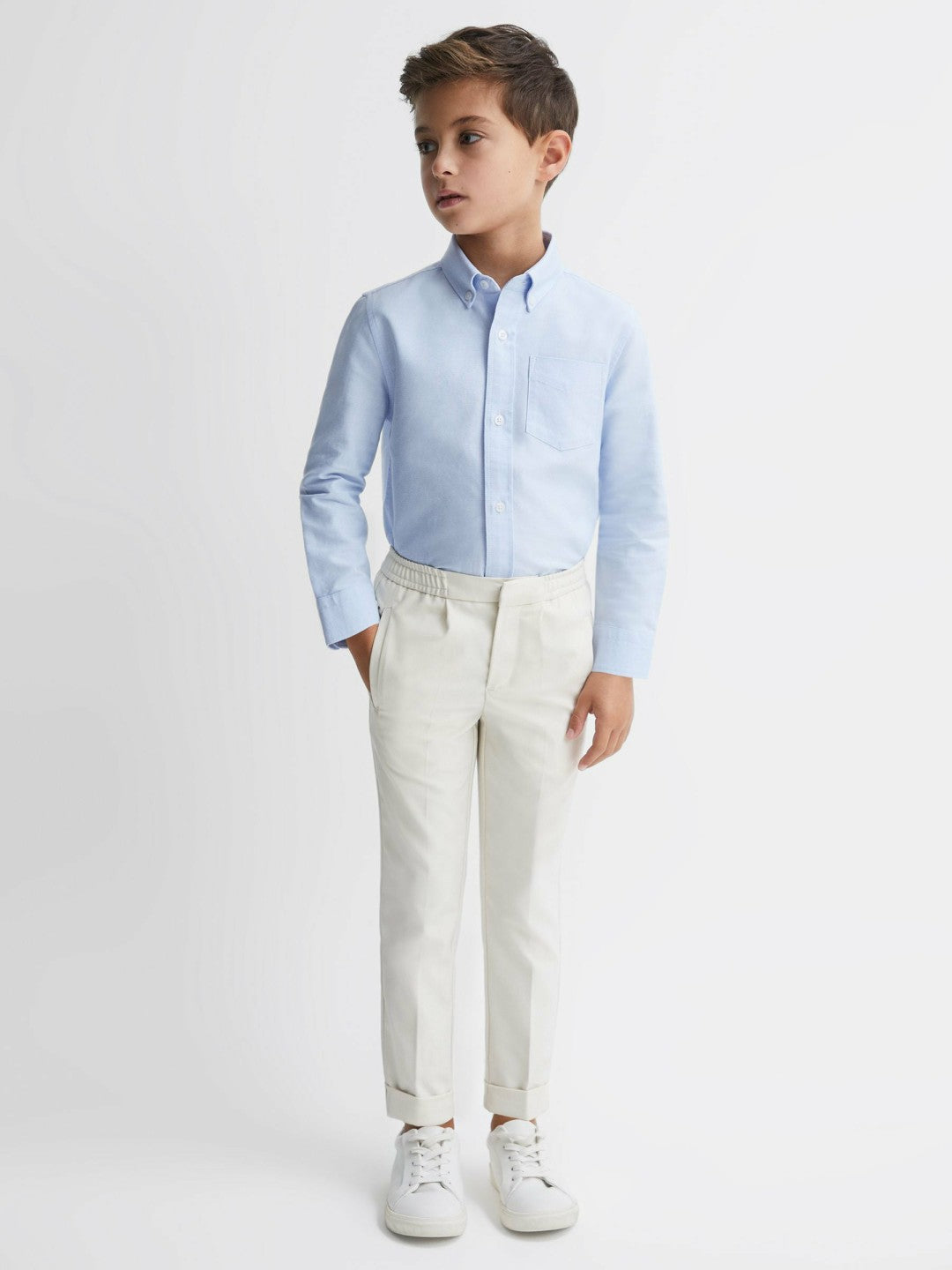 3-9 yrs Button Down Oxford Shirt Soft Blue | Children & Baby