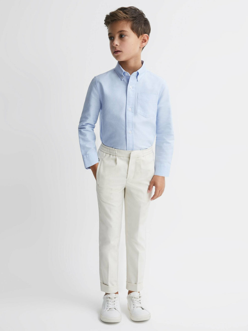 3-9 yrs Button Down Oxford Shirt Soft Blue | Children & Baby