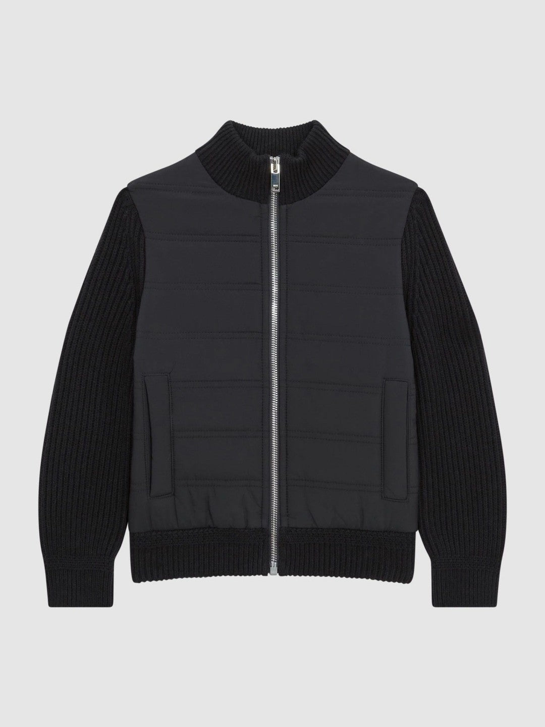 3-9 yrs Hybrid Zip Through Quilted Jacket Navy | Children & Baby