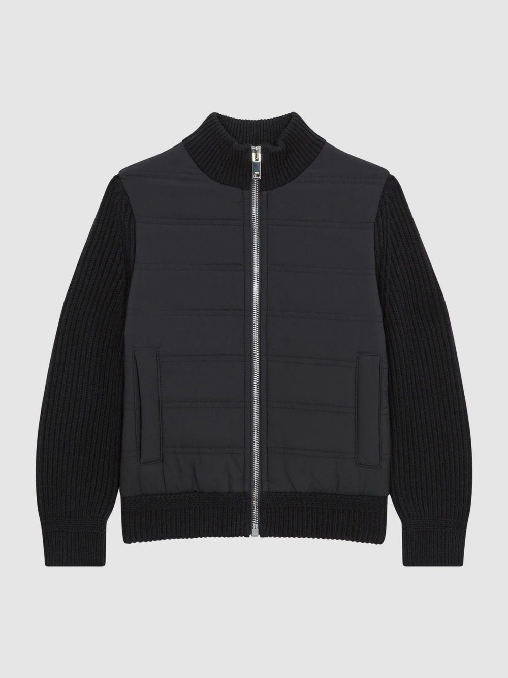 3-9 yrs Hybrid Zip Through Quilted Jacket Navy | Children & Baby