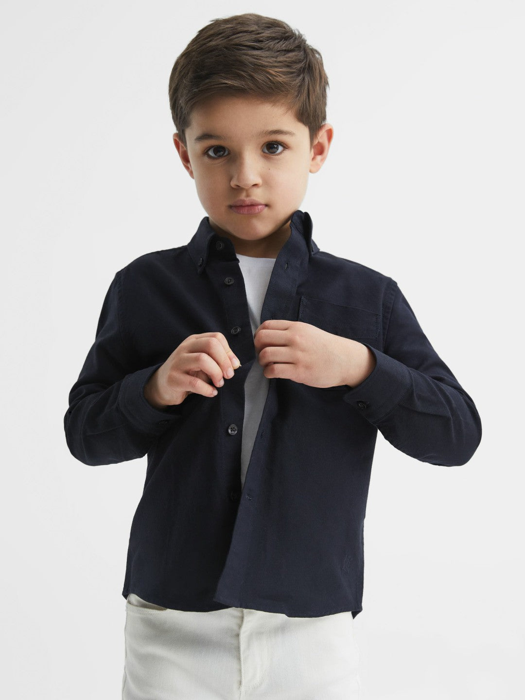 9-14 yrs Button Down Oxford Shirt Navy | Children & Baby