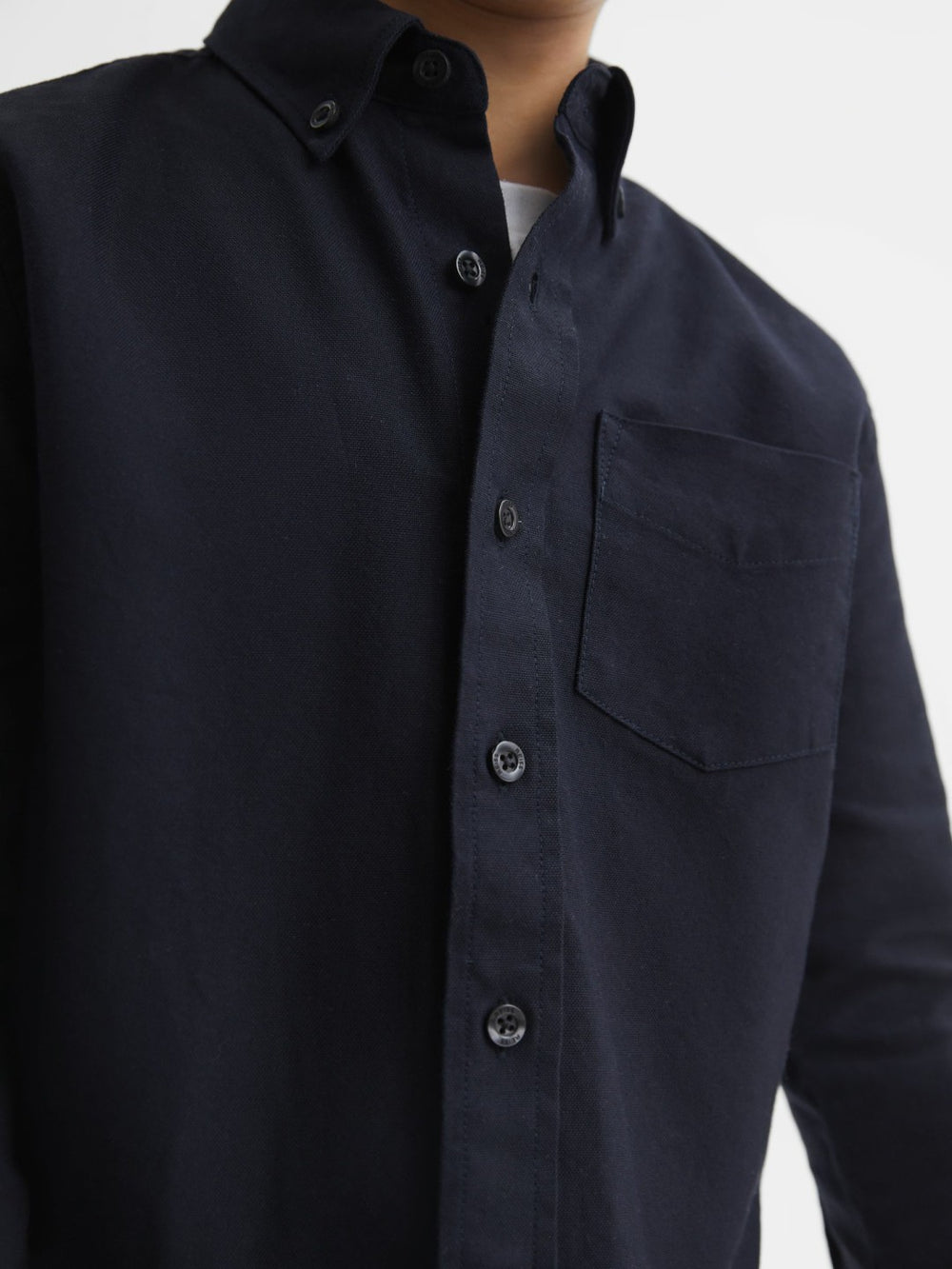 9-14 yrs Button Down Oxford Shirt Navy | Children & Baby