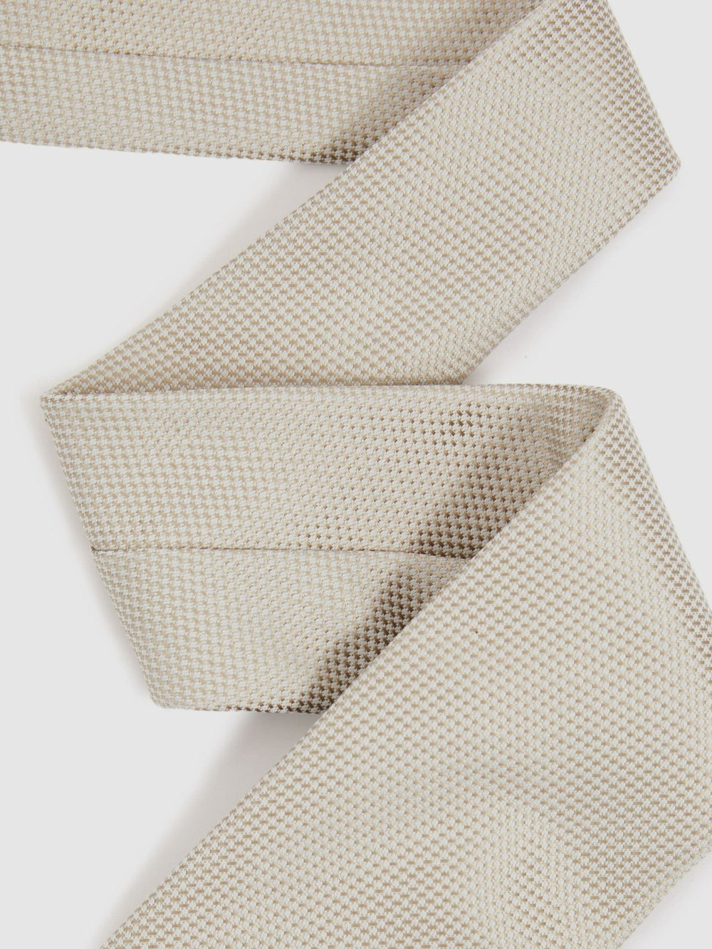 Textured Silk Blend Tie Soft Champagne | Men