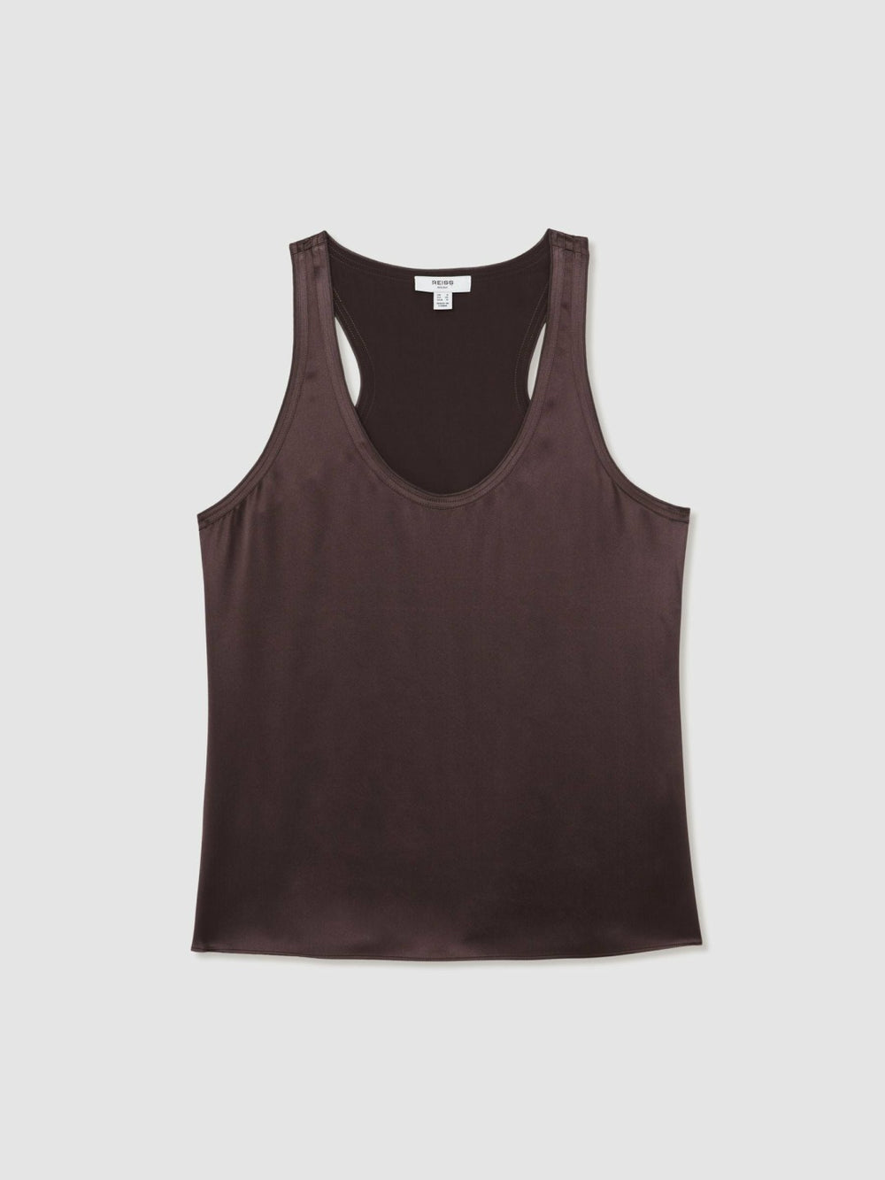 Silk Scoop-Neck Vest Mauve | Women