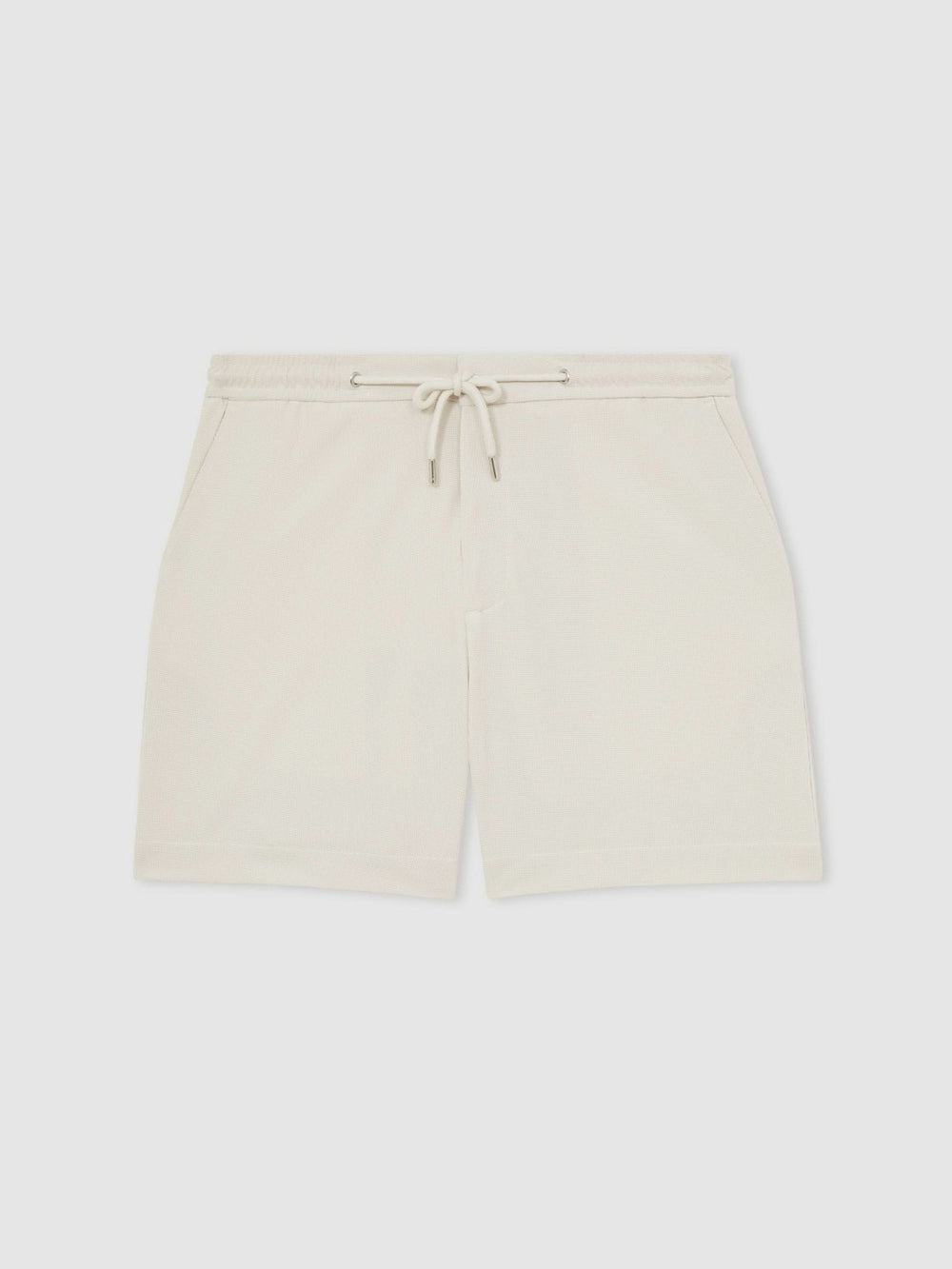Textured Drawstring Shorts Stone | Men
