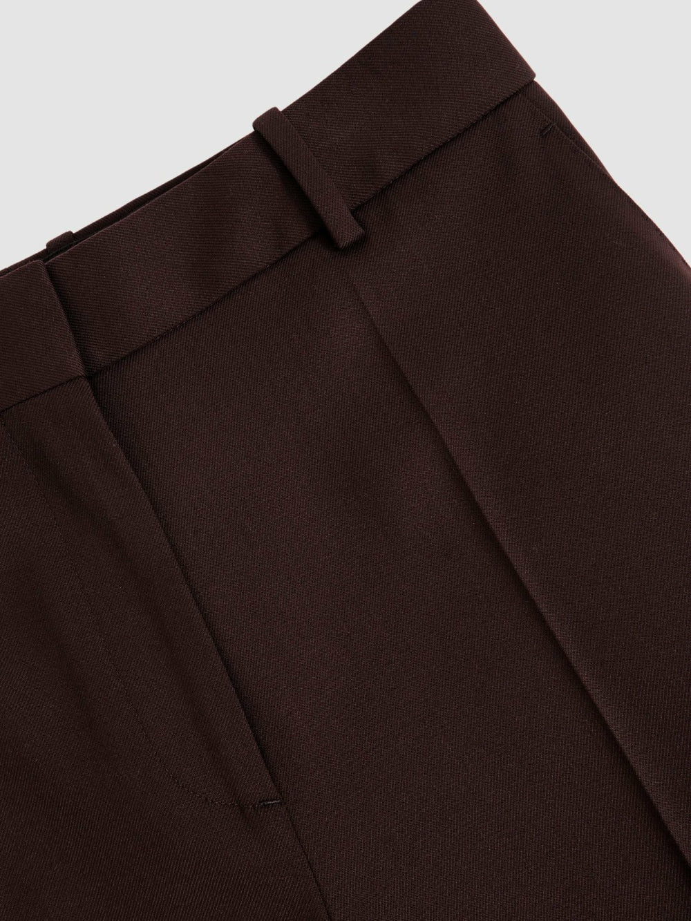 Wool-Blend Wide-Leg Suit Trousers Aubergine | Women