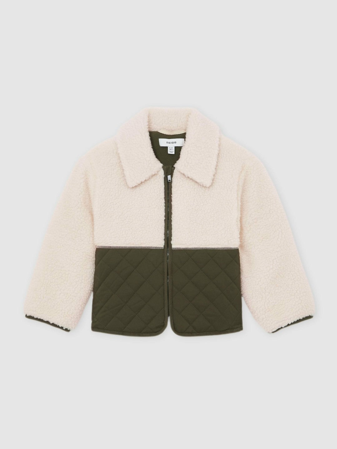 9-13 yrs Quilted Borg Jacket Ecru | Children & Baby