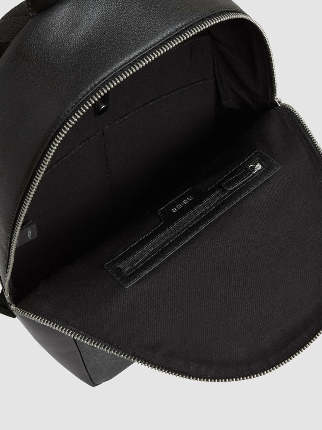 Micro-Grain Leather Backpack Black | Men