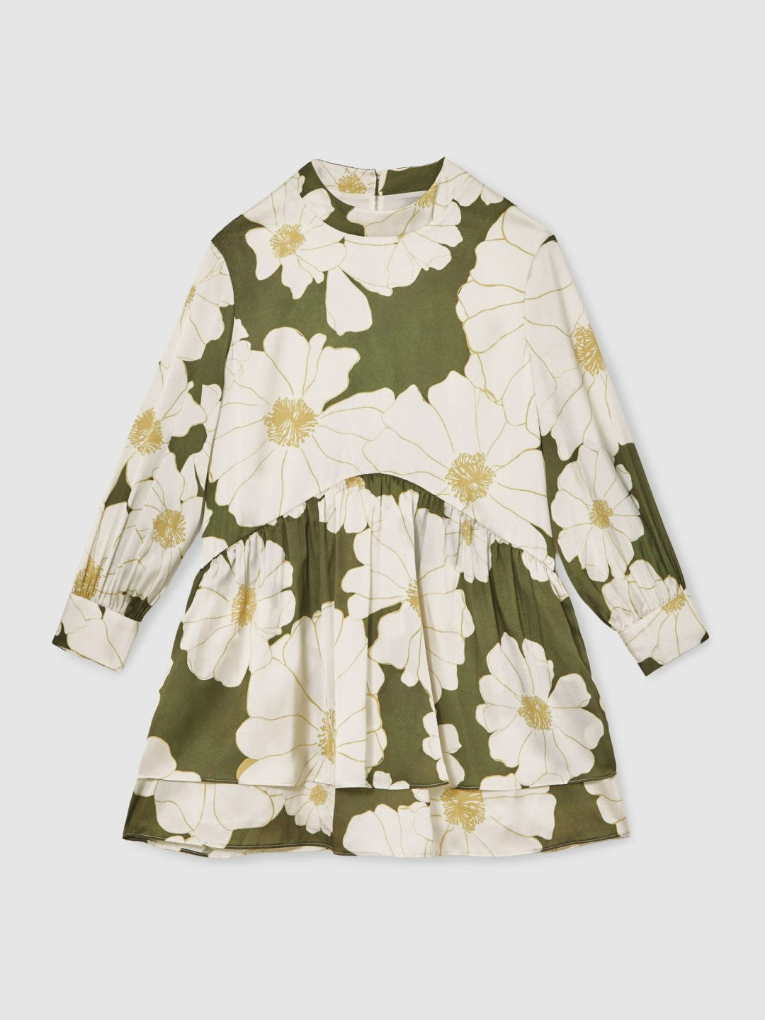 13-14 yrs Floral-Print Swing Dress Green | Children & Baby