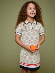4-9 yrs SmileyWorld Knitted Polo Dress Off White | Children & Baby