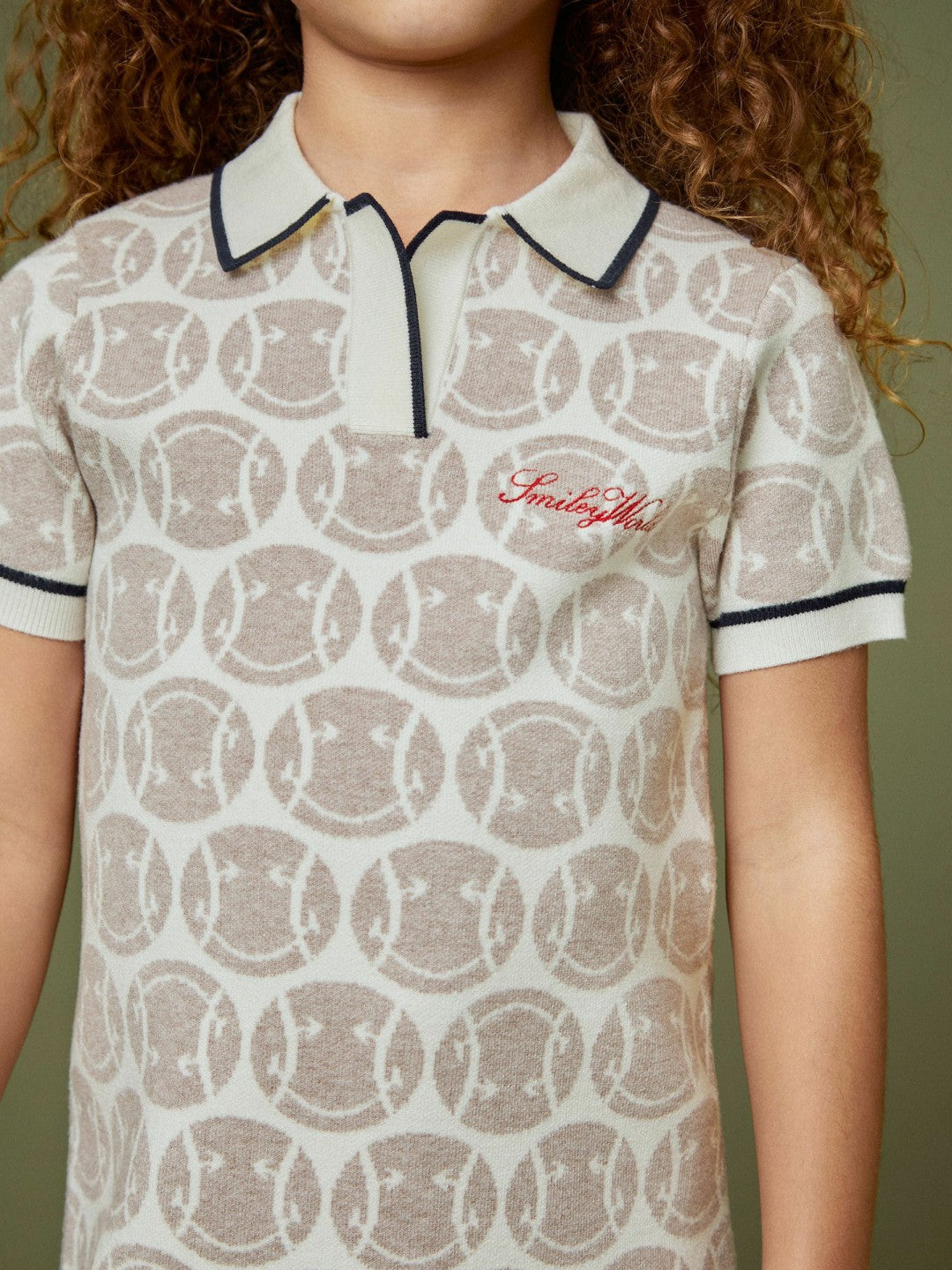 4-9 yrs SmileyWorld Knitted Polo Dress Off White | Children & Baby