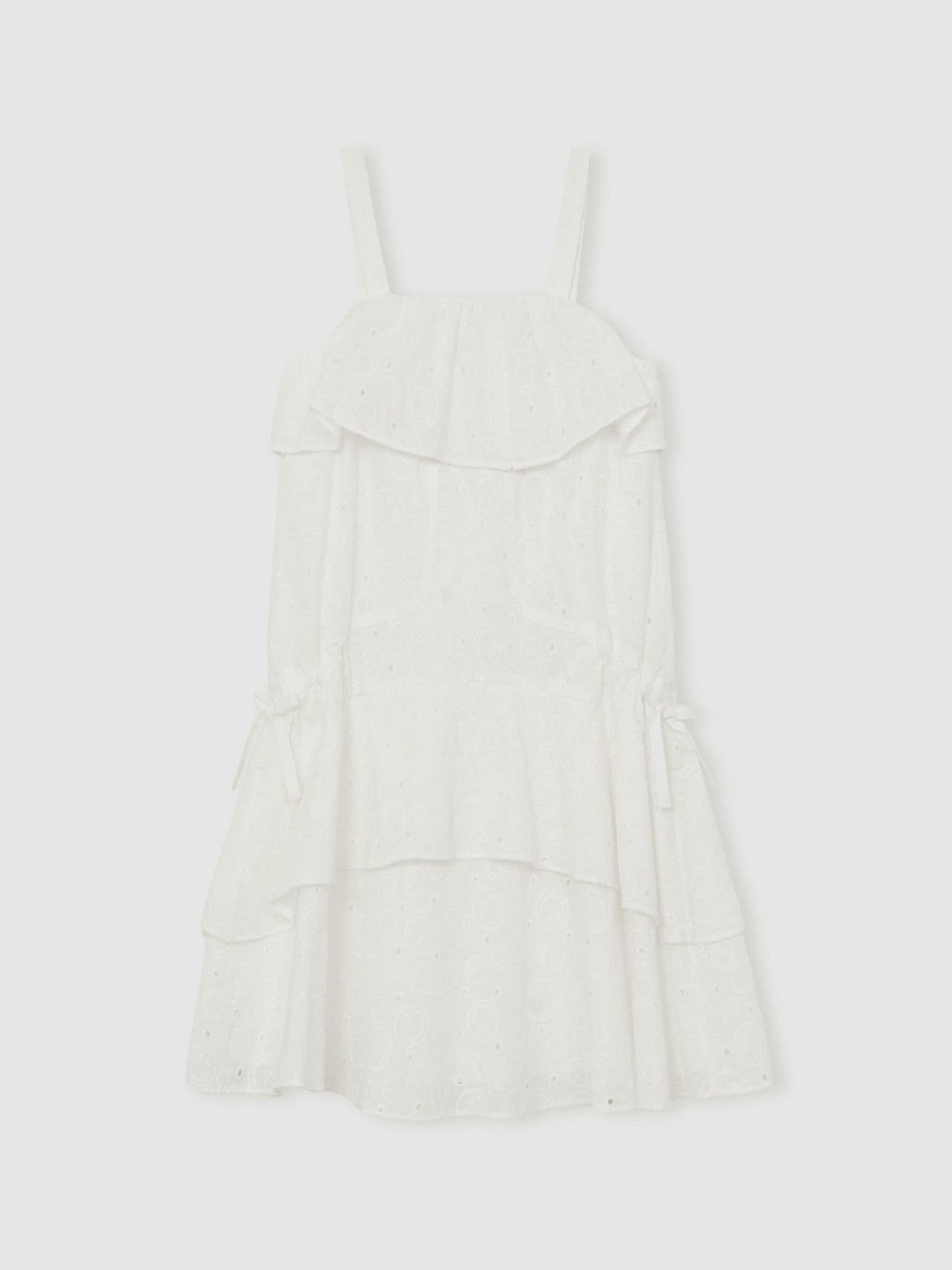 13-14 yrs SmileyWorld Broderie Logo Dress Ivory | Children & Baby