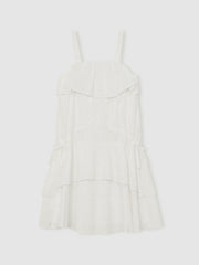 13-14 yrs SmileyWorld Broderie Logo Dress Ivory | Children & Baby