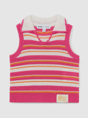 4-9 yrs SmileyWorld Stripe Knit Vest Pink | Children & Baby