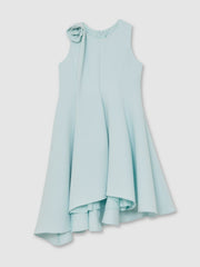 4-9 yrs Flower-Detail Fit-And-Flare Dress Blue | Children & Baby