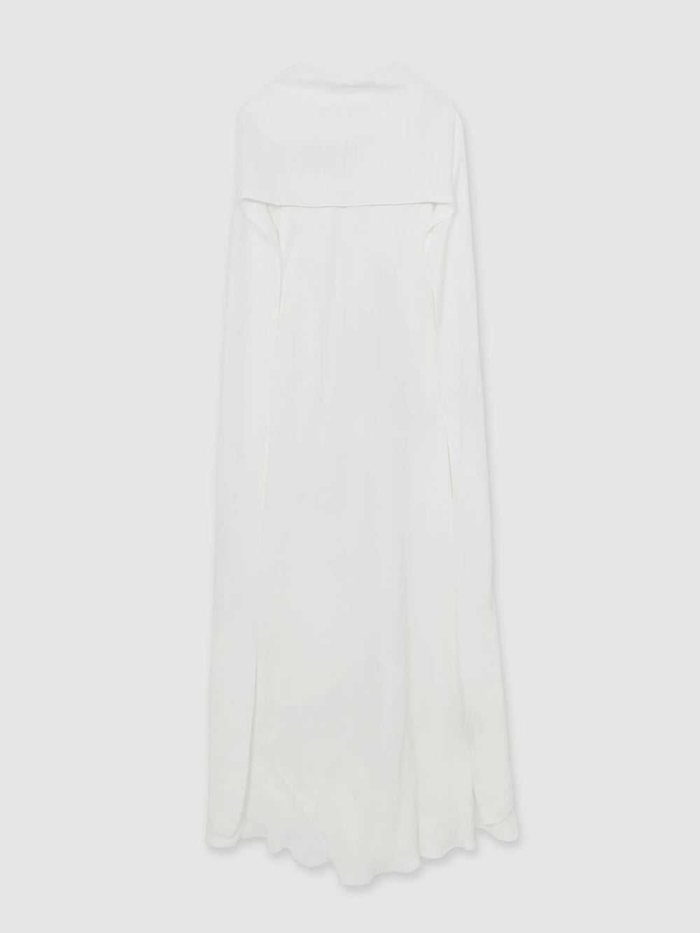 Crepe Cape Maxi Dress White | Women