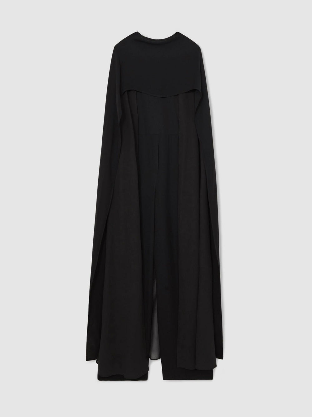 Wide-Leg Cape Jumpsuit Black | Women