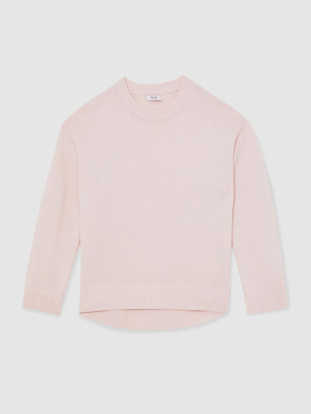 Wool-Cashmere Crew-Neck Jumper Pink | Women