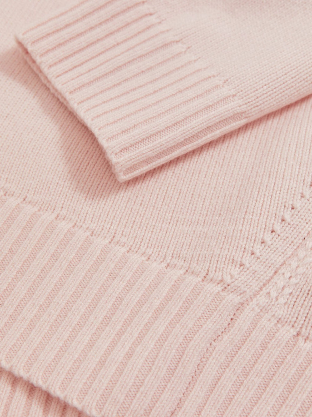 Wool-Cashmere Crew-Neck Jumper Pink | Women