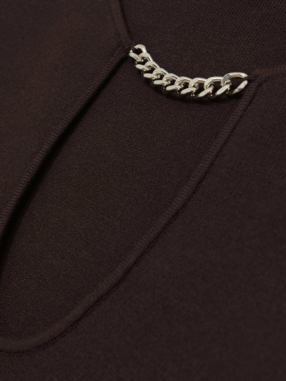 Chain-Detail Keyhole Knit Top Plum | Women