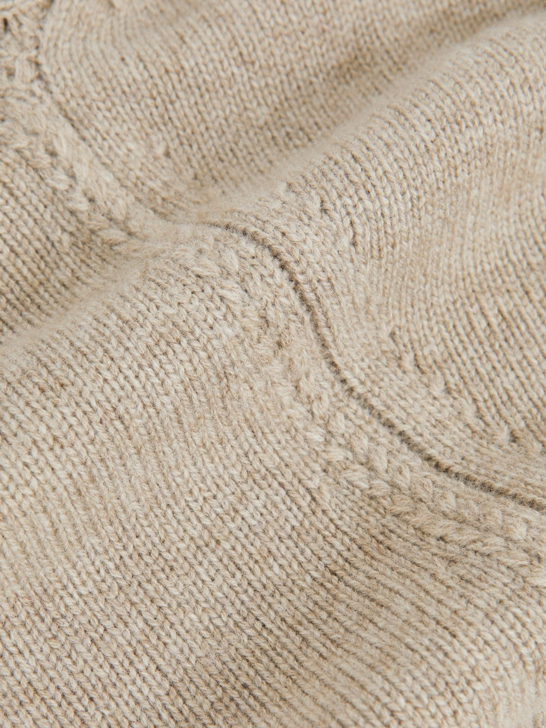 Wool-Cashmere Crew-Neck Jumper Stone | Women