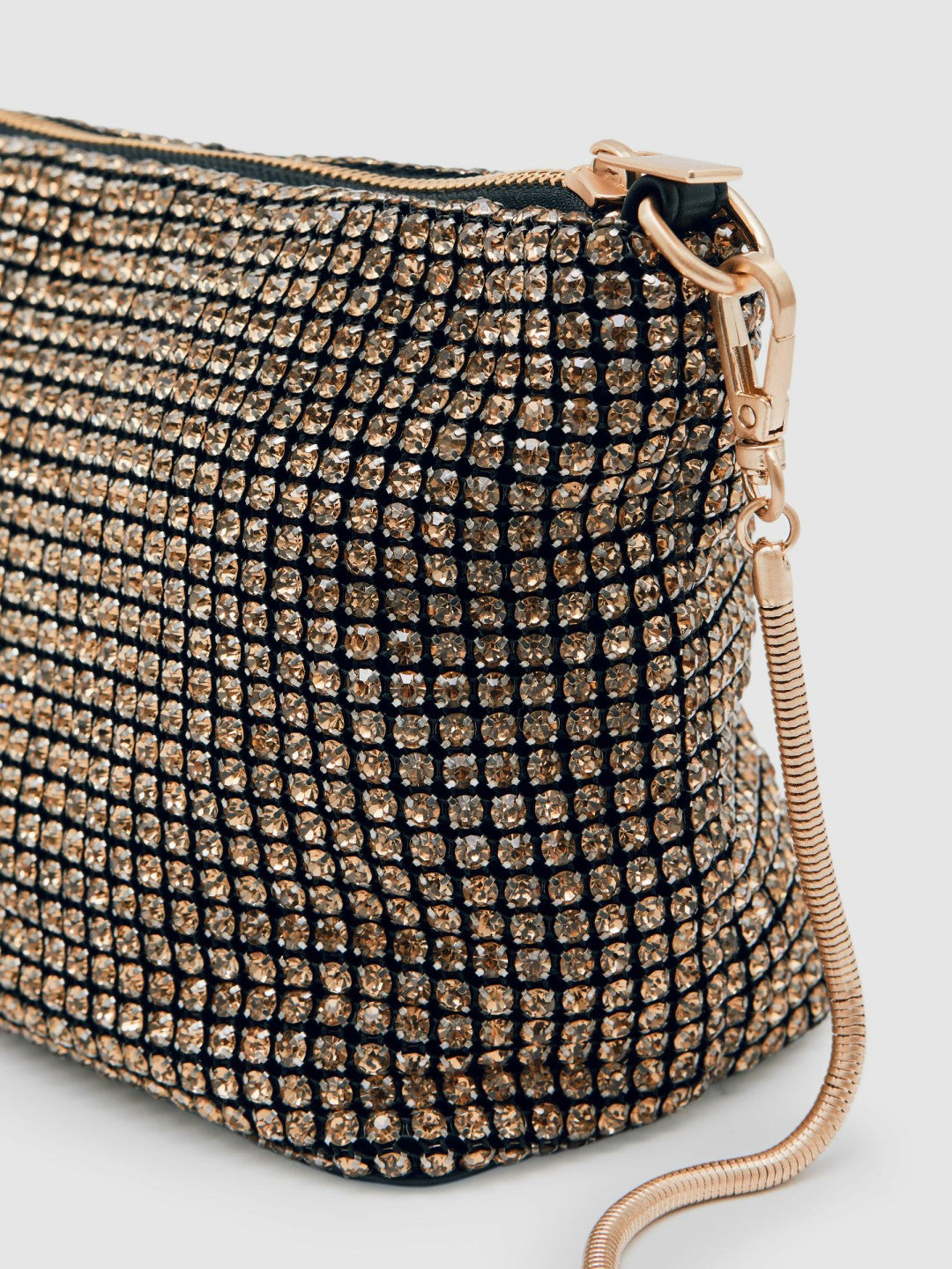 Crystal Bracelet Pouch Bag Gold | Women