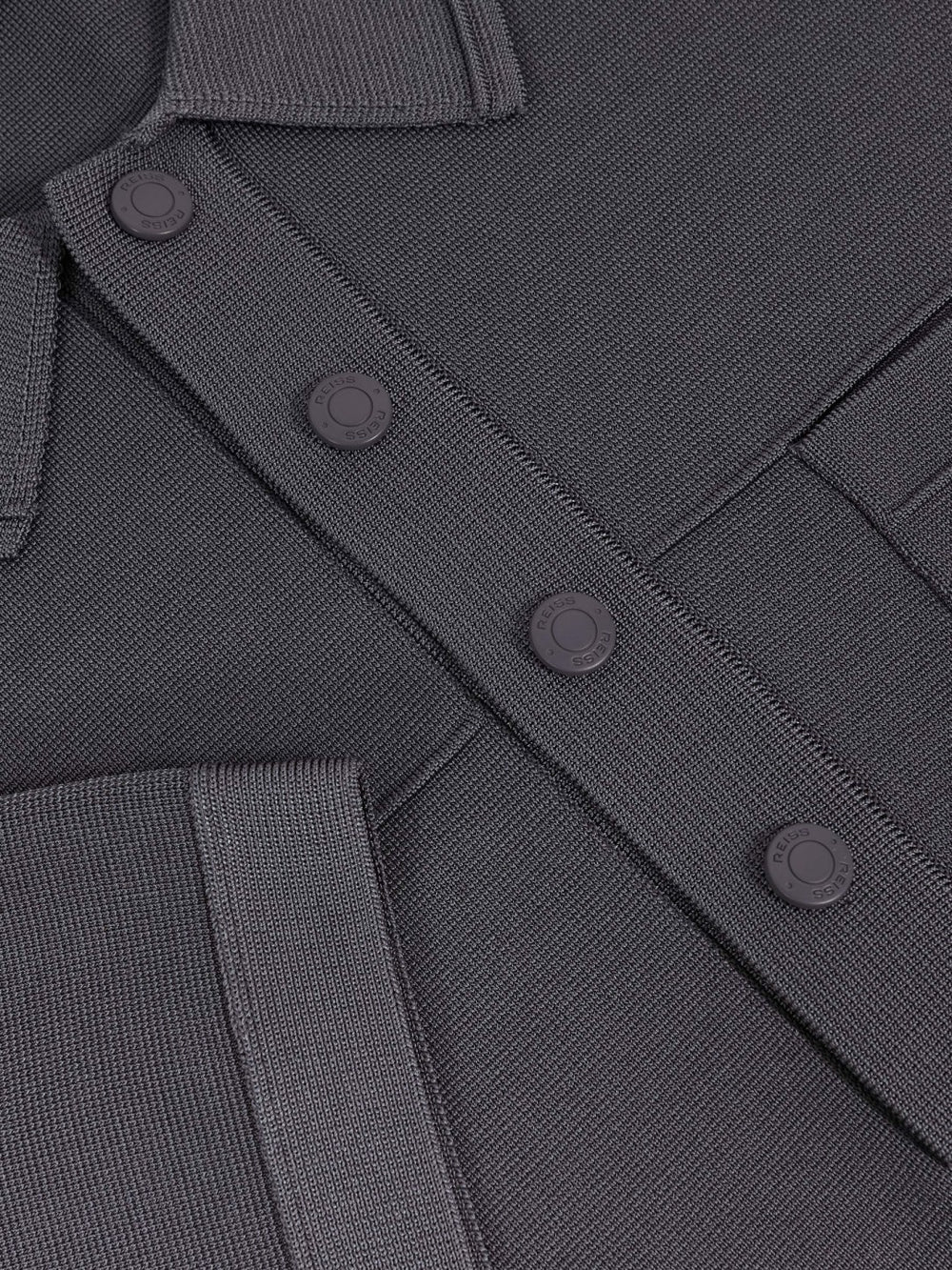 Press-Stud Seam-Detail Polo Shirt Airforce Blue | Men