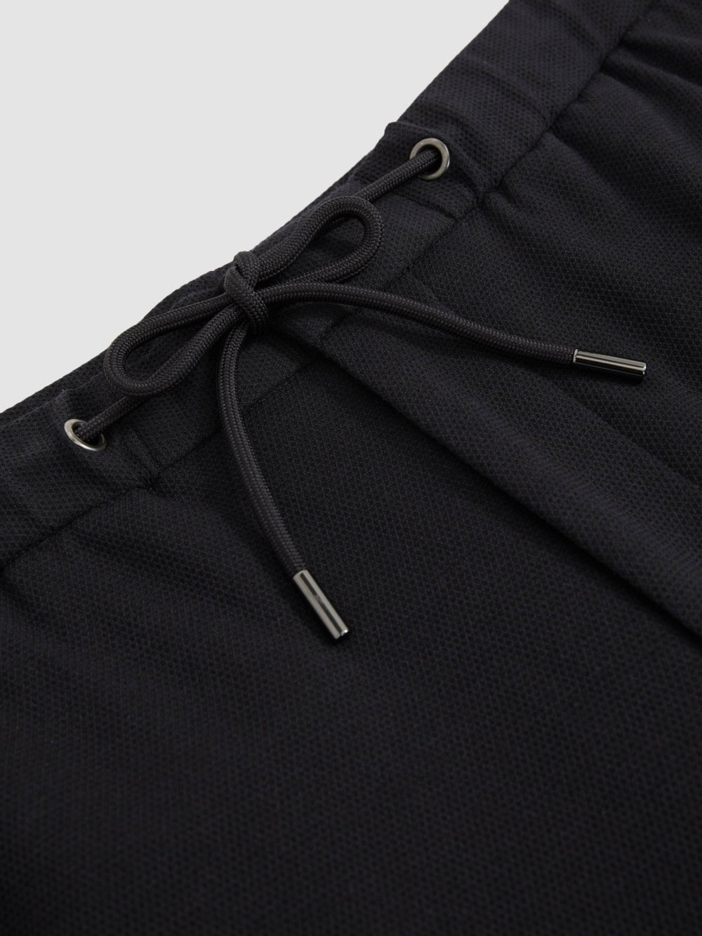 Slim Fit Jersey Drawstring Suit Trousers Navy | Men