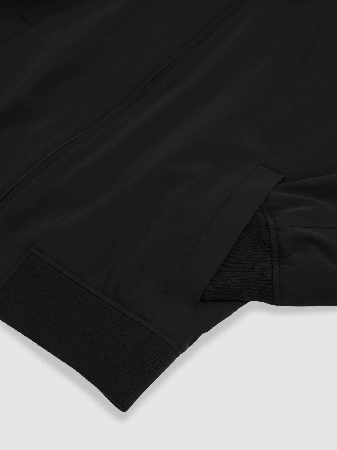Funnel-Neck Technical Jacket Black | Men