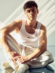 | Tom Daley Cotton Lover Vest with Stretch White | Men