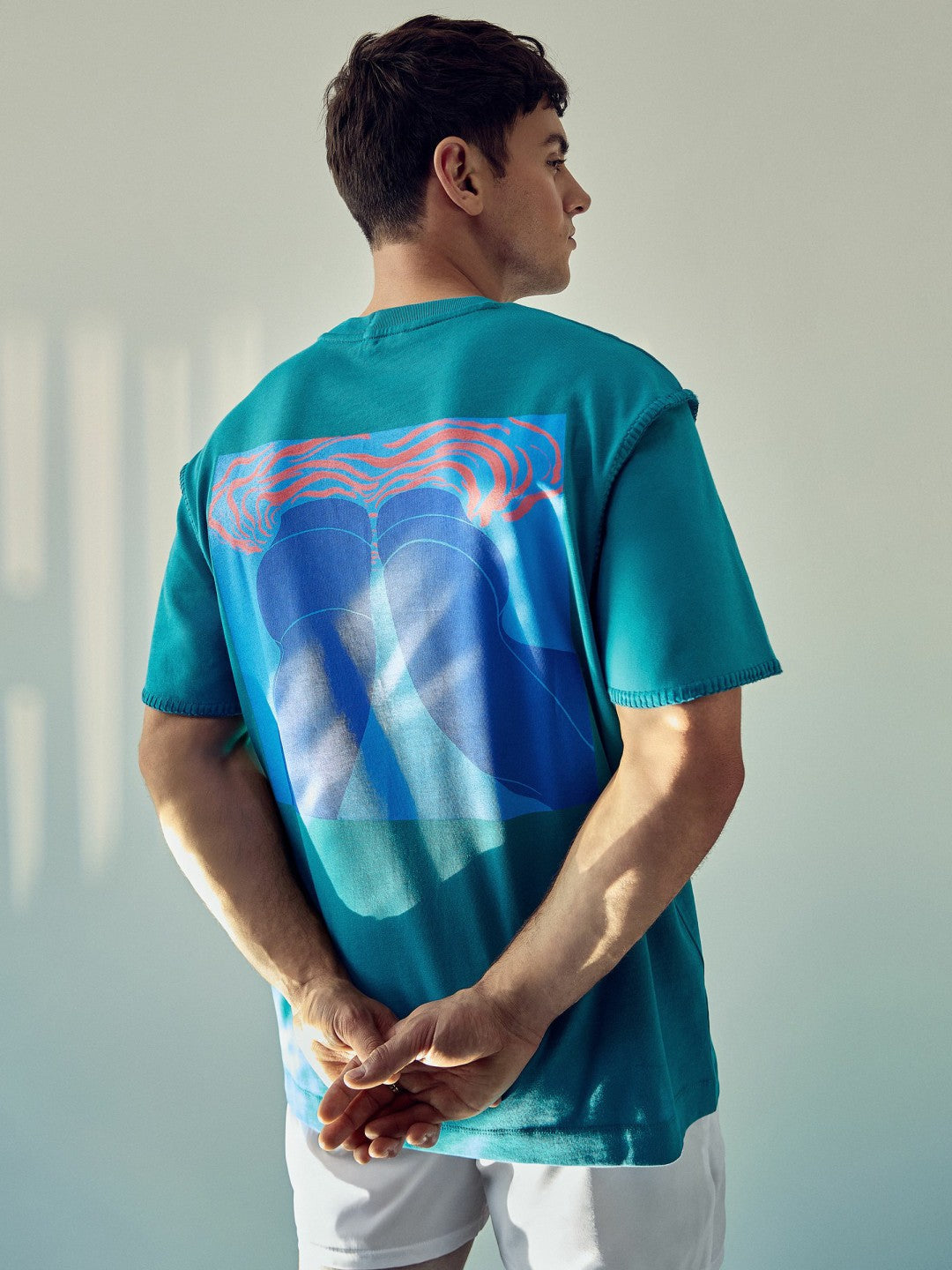 | Tom Daley Graphic-Print T-Shirt Teal Green | Men