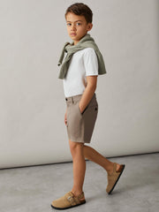 3-9 yrs Cotton Chino Shorts with Stretch Stone | Children & Baby