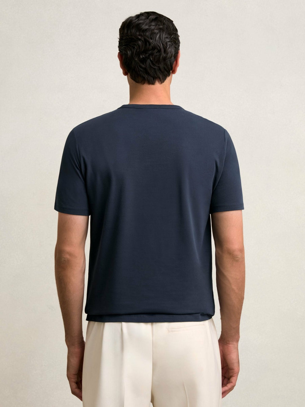 Stretch-Cotton Crew-Neck T-Shirt Navy | Men