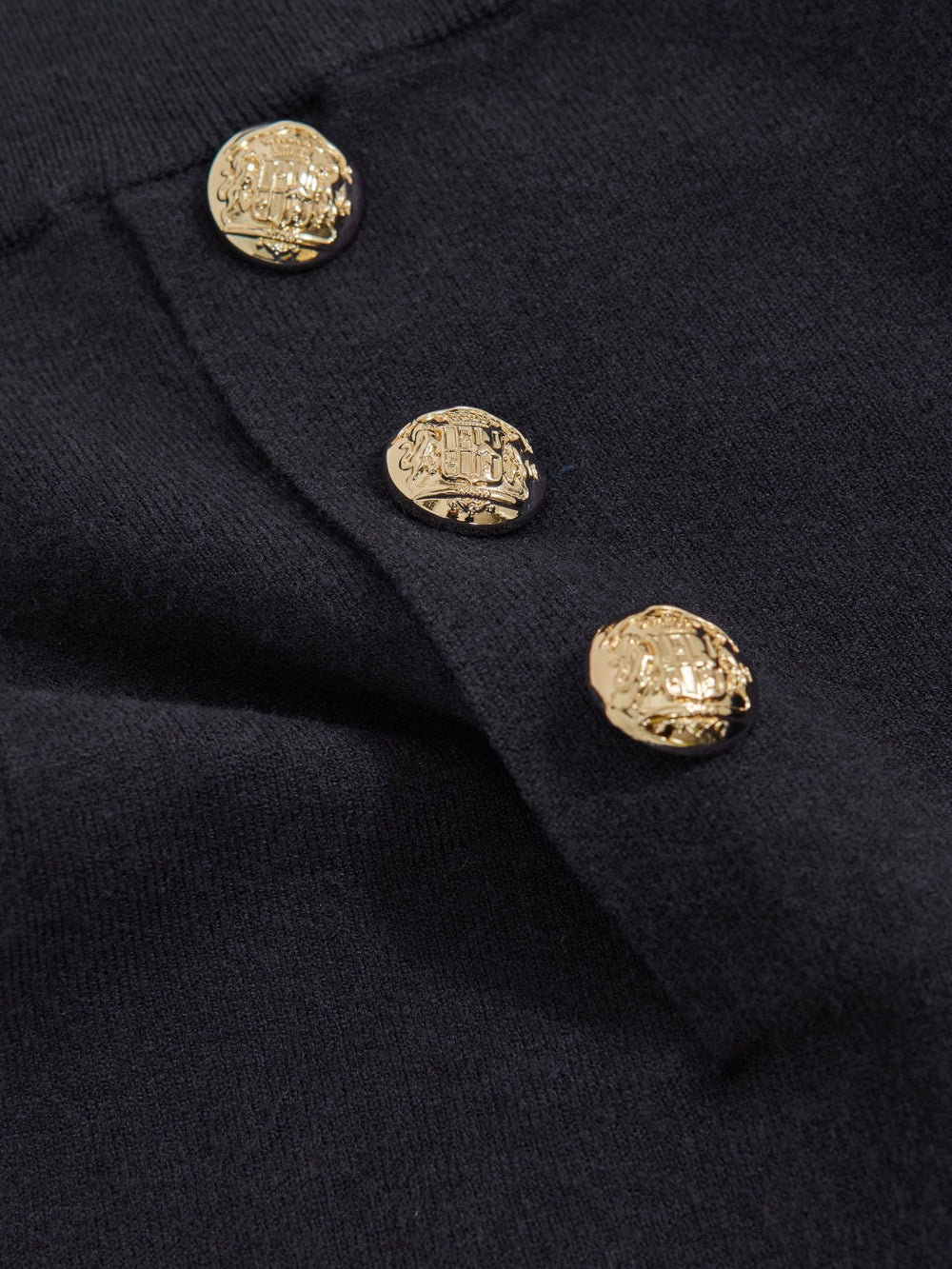 13-14 yrs Knitted Button-Detail A-Line Skirt Navy | Children & Baby