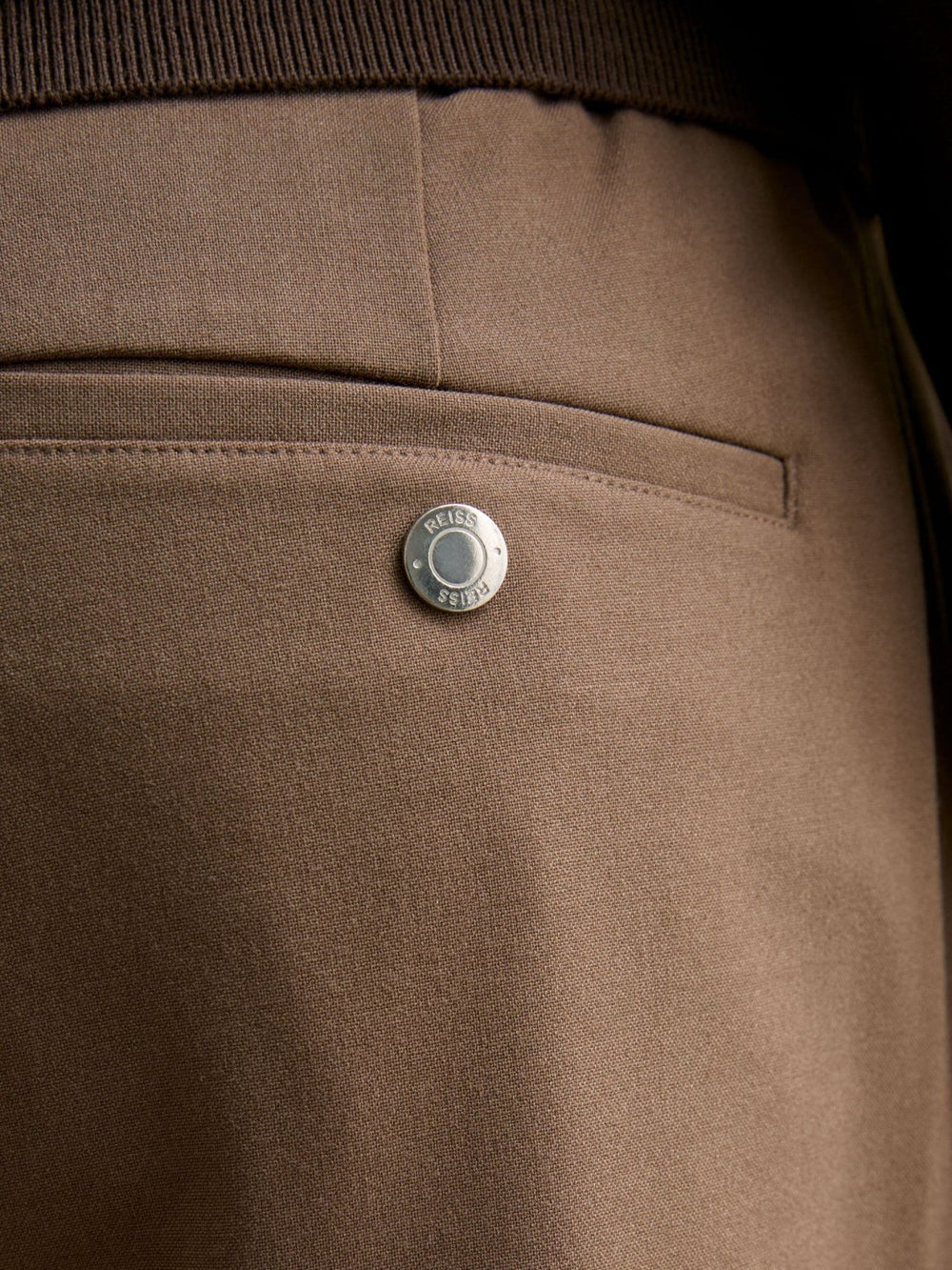 Slim-Fit Internal-Drawstring Trousers Camel | Men