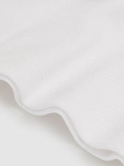3-9 yrs Stretch-Cotton Ribbed Vest Ivory | Children & Baby